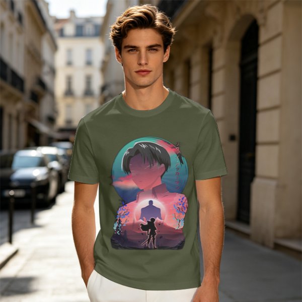 Attack on Titan Levi Ackerman Graphic Anime T-Shirt