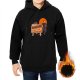 Black Hoodie With Michael's Garage Horror Artwork Print