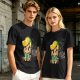 Olive T-shirt with Chibi Link from The Legend of Zelda Print