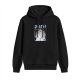 Black hoodie with Totoro forest spirit graphic and Japanese text