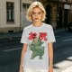 Olive T-Shirt With Cute Dinosaur Holding Its Own Butt Japanese Print
