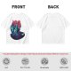 Olive T-Shirt With Vibrant Fantasy Creature Graphic Print