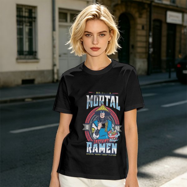 Mortal Instant Ramen Graphic Tee for Gaming Fans