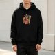 Black hoodie with The Legend of Zelda chibi character print