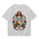 Olive T-Shirt Featuring Monkey D. Luffy Pirate Anime Art