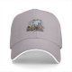 Black Baseball Cap with One Piece Straw Hat Pirates Ship Print
