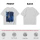 Olive T-Shirt with Cosmic Anime Character Graphic Print