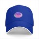 Black Baseball Cap With Colorful Bubble Cat Graphic Print