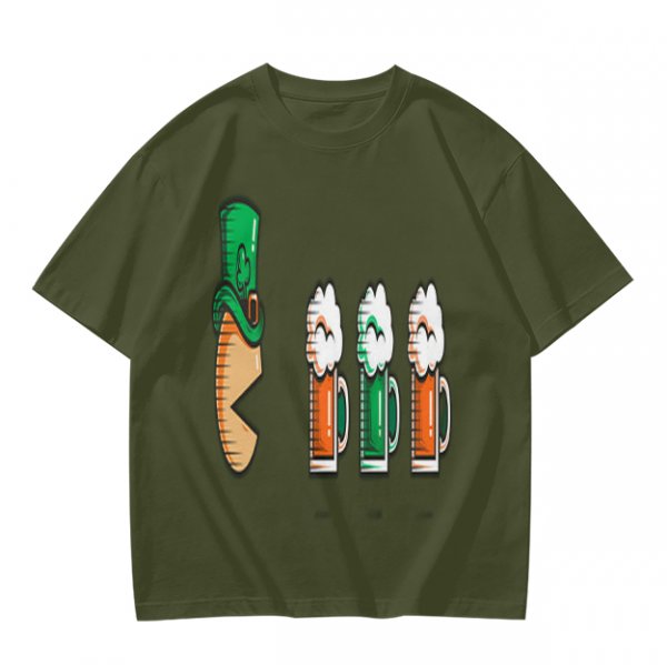St Patricks Day Leprechaun Hat Beer Mug Graphic T-Shirt