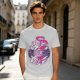 Olive Green T-Shirt With Fantasy Character Graphic Print