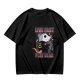 Olive t-shirt with live fast play dead opossum biker graphic