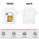 Olive Green T-Shirt With Funny Sheep Beer Mug Graphic