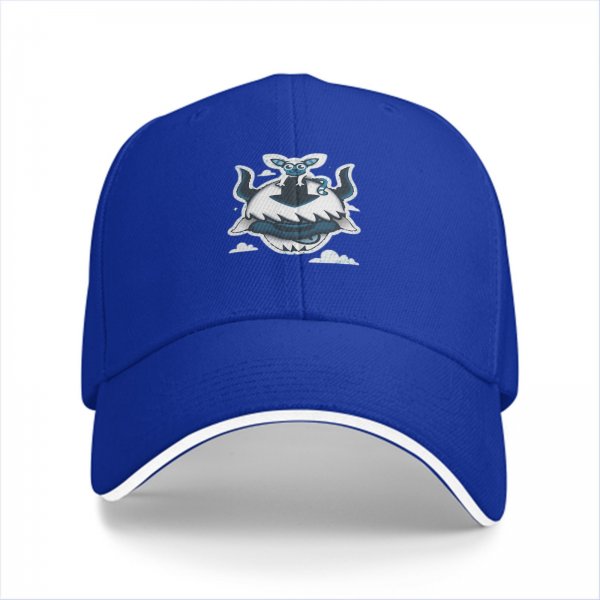 Black Baseball Cap with Appa and Momo Avatar Themed Print