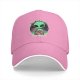 Black baseball cap with alien eating pizza 'Just Here For The Pizza' print