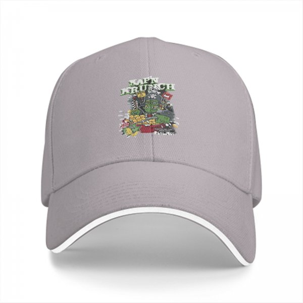 Black baseball cap with Kap'n Krunch graphic print