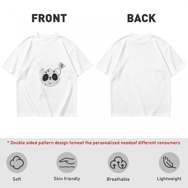 Olive Green T-Shirt With Cute Panda Bomb Graphic Print