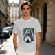 Olive T-shirt with My Neighbor Totoro Rain Scene Print