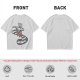 Olive graphic tee with raccoon driving car and 'Way to make bad decisions' text