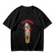 Olive T-Shirt With Capybara Frappuccino Graphic Print