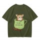 Chihuahua in tea cup chai huahua graphic t-shirt