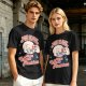 Olive Graphic T-Shirt With Sarcastic Skull Problem Quote