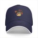 Black baseball cap with autumn Totoro graphic design