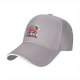 Black baseball cap with 'Berry Stressed' crying strawberry graphic
