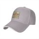 Black Baseball Cap With Retro Desert Pyramid Landscape Print