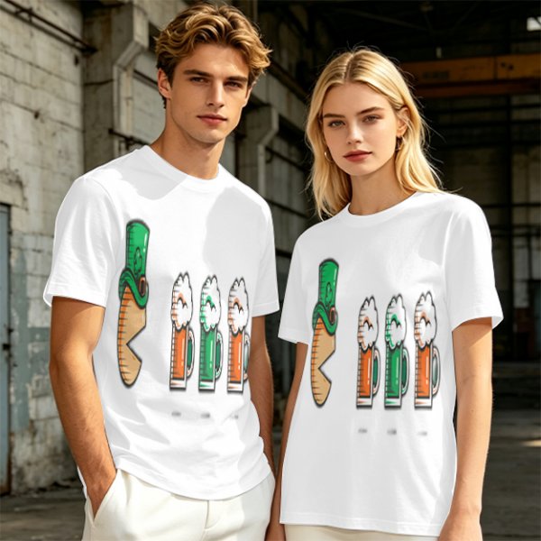 St Patricks Day Leprechaun Hat Beer Mug Graphic T-Shirt