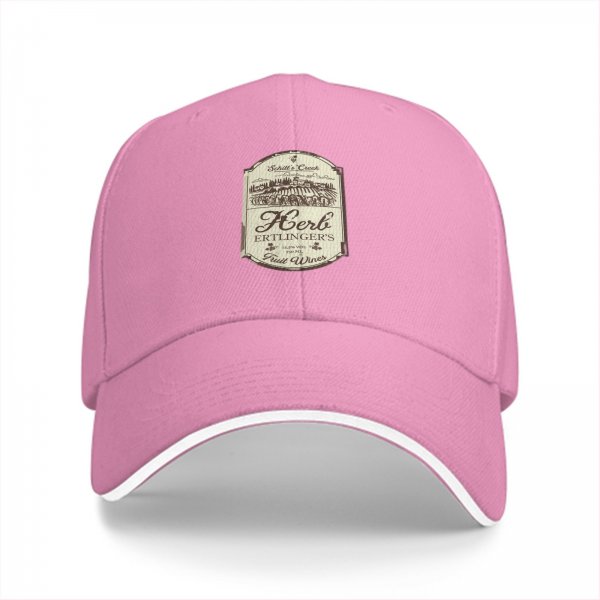 Black Baseball Cap with Herb Ertlinger's Fruit Wines Logo