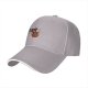 Black Baseball Cap With Cute Red Devil Cat Graphic Design