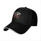 Black Baseball Cap With Devil Hunter Dante Graphic Print