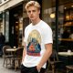 Capybara Camping Tent Full Moon Graphic T-Shirt