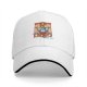 Black Baseball Cap with Retro Animated Hero Group Graphic