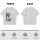 Olive T-Shirt with Surfer Pizza Character and Argyle Pizza Print