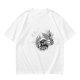 Olive Green T-Shirt With Wizard And Pizza Graphic Print