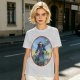 Olive T-Shirt Featuring Skeletor Holding His Havoc Staff