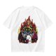 Olive T-shirt with Final Fantasy Vivi and Moogle Fire Artwork
