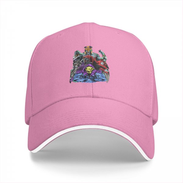Black Baseball Cap with Villain Fantasy Character Graphic