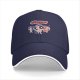 Black baseball cap with Powerpuff-style girl characters graphic