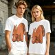 Olive Green T-Shirt With Cute Sleeping Red Panda Graphic