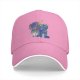 Black Baseball Cap With Anime Superhero Punch Graphic Print