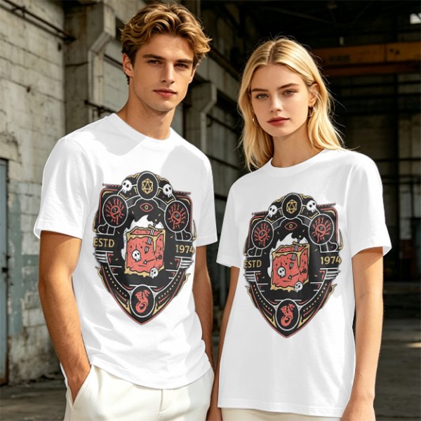 Olive Dungeons & Dragons Themed Graphic T-Shirt ESTD 1974