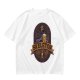 Olive green t-shirt with Skeletor Evil Ale beer graphic