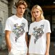 Olive T-Shirt With Studio Ghibli Character Balloon Print