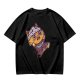 Olive T-Shirt With Scared Viking Cat Graphic Print