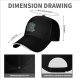 Black baseball cap with 'You Go Outdoors I Have Pizza And Movies' print
