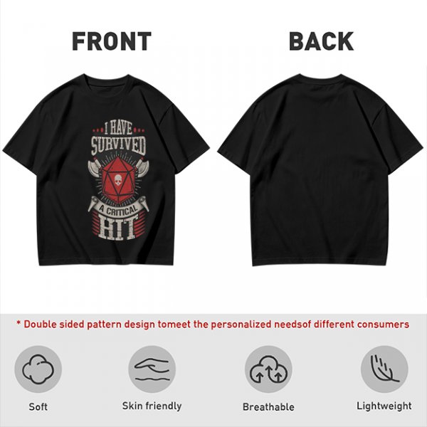 I Have Survived A Critical Hit D20 T-Shirt