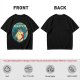 Olive T-shirt with Totoro Neighbor Graphic Print
