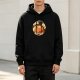 Black Hoodie with Cute Ghosts and Pumpkin Pie Fall Artwork